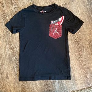 Authentic, Gently Loved Nike Air Jordan Youth Cement Pocket T Shirt